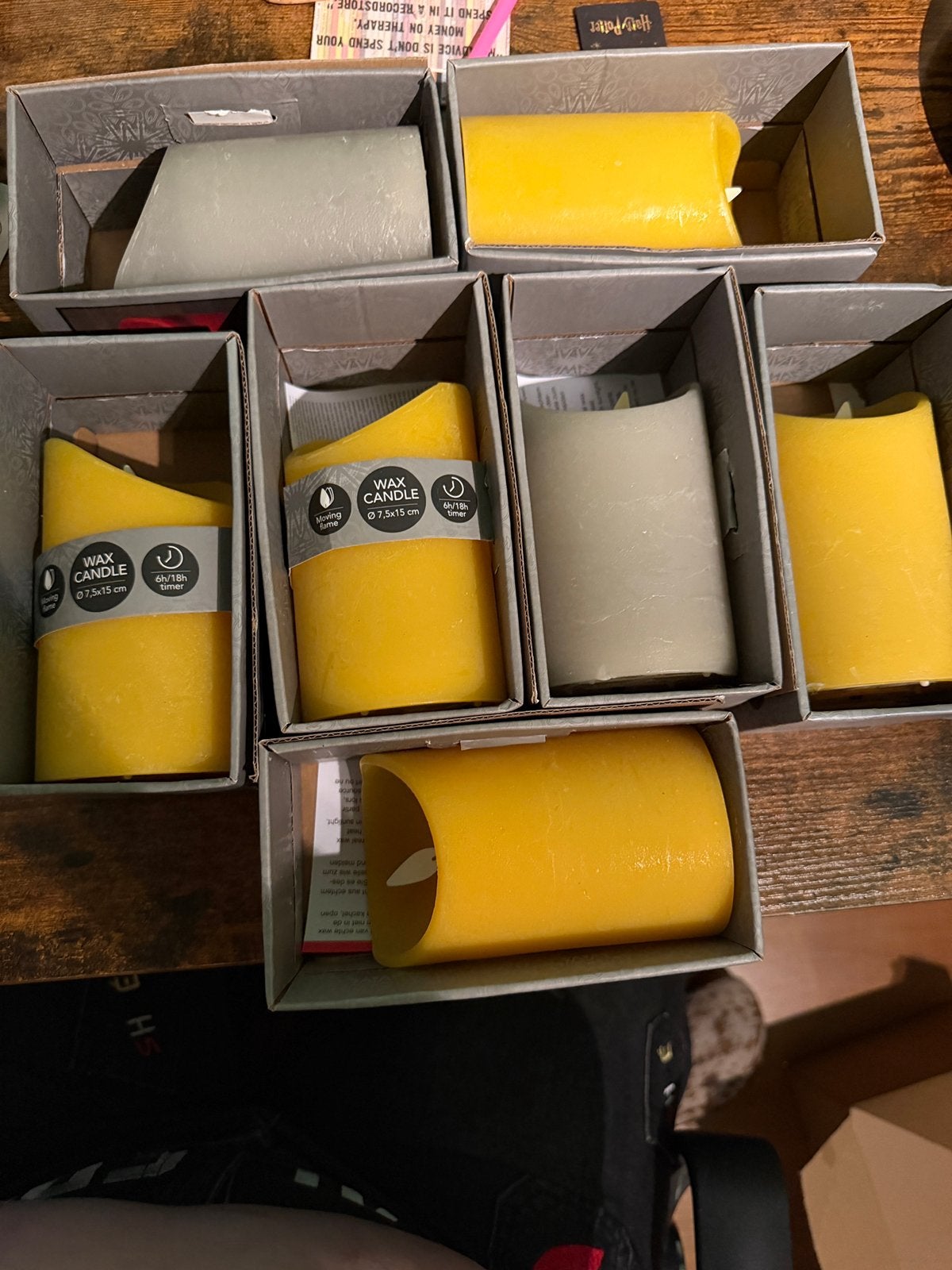 7x Anna’s Collection LED wax candles, Meerkleurig, Overige merken, Was, Ophalen of Verzenden