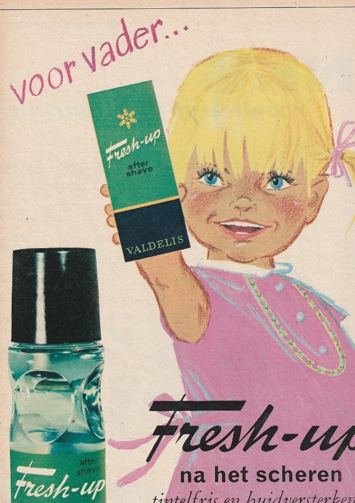 Retro reclame 1966 Valdelis aftershave leuk voor vaderdag, Verzamelen, Retro, Overige typen, Verzenden