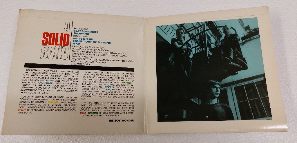 The Jam VINYL DUBBEL SINGLE Beat Surrender UK Paul Weller, Verzenden, Speciale editie, 7 inch, Zo goed als nieuw