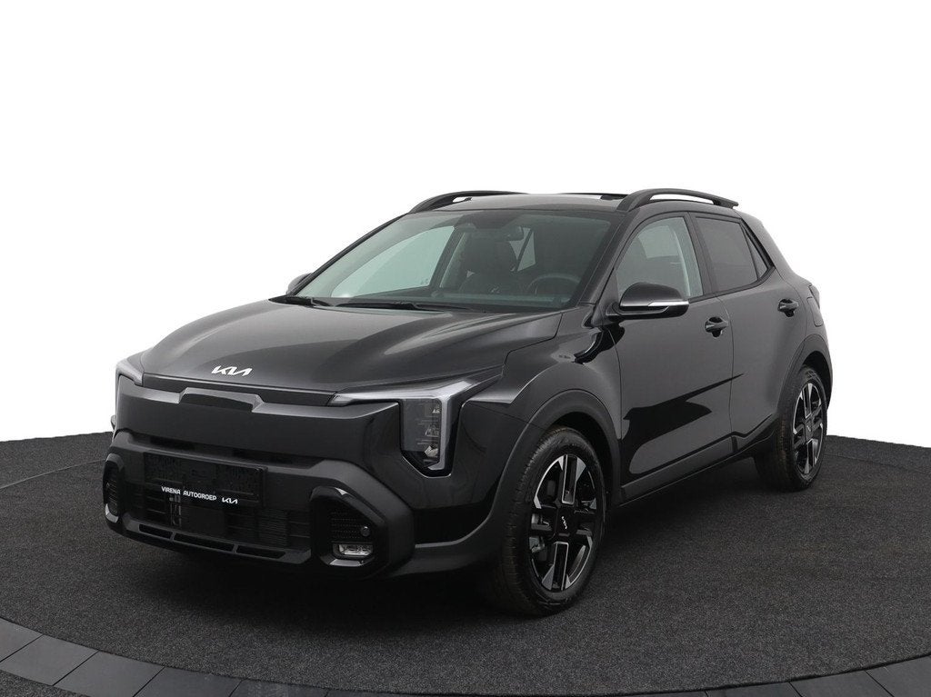 Kia Stonic 1.0 T-GDi MHEV GT-Line Automaat - Prijs incl inru, Auto's, Kia, 12 maanden, Automatische klimaatregeling, Zwart, Zwart