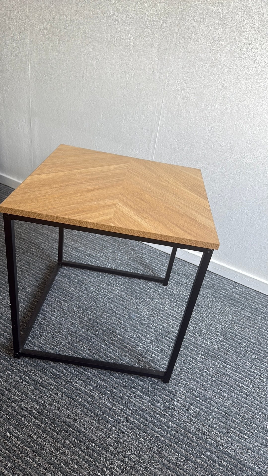 Bijzettafeltje 38x40, Ophalen, Minder dan 45 cm, Minder dan 55 cm, Vierkant