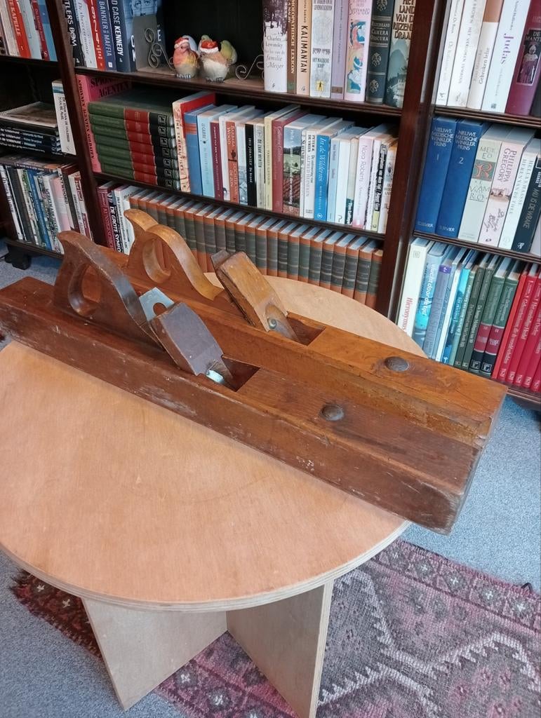 Set van 2 vintage houten schaven voor houtbewerking, Antiek en Kunst, Ophalen of Verzenden