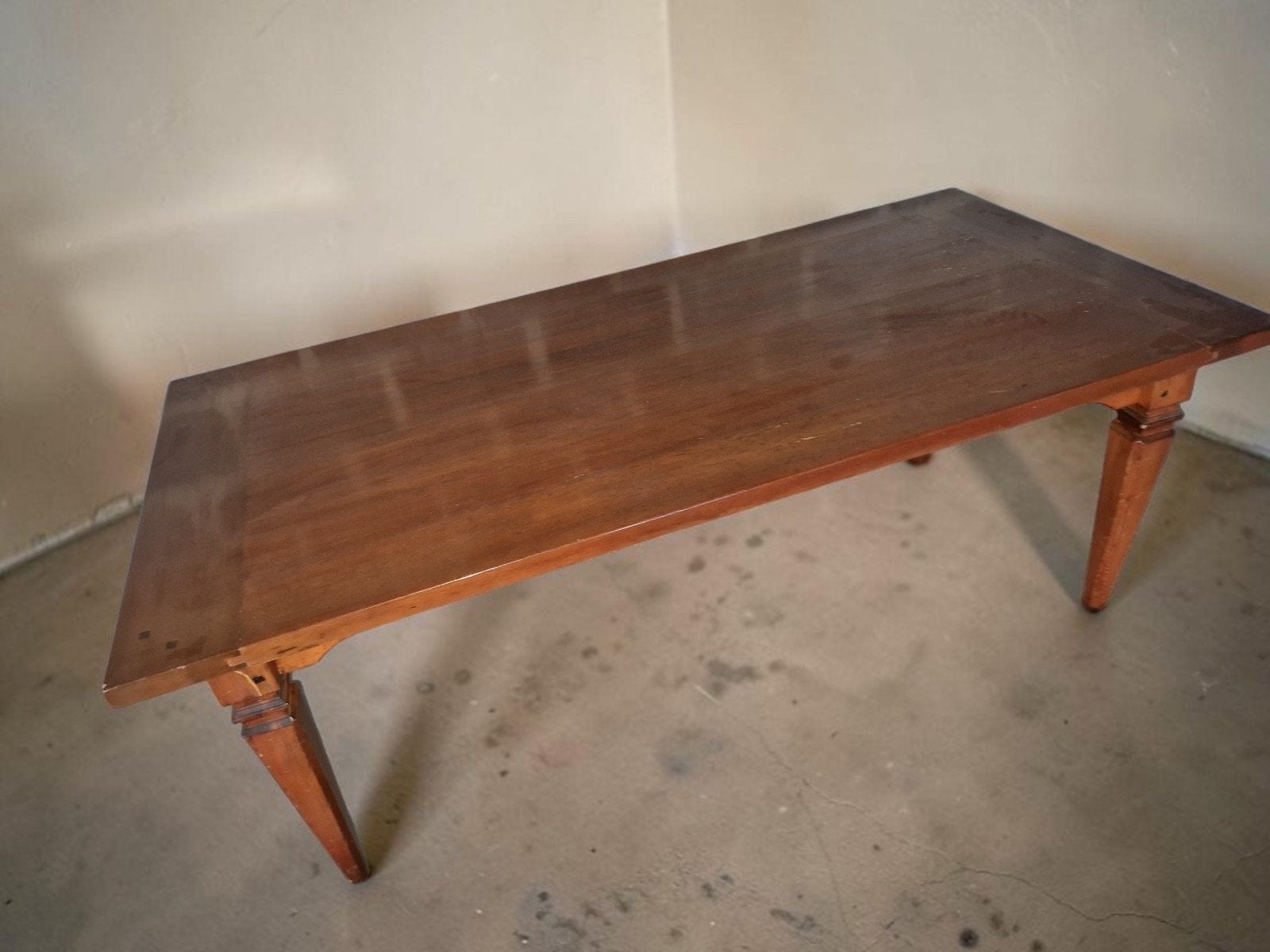 Kloostertafel paterstafel eettafel, Huis en Inrichting, Ophalen, Teakhout, 200 cm of meer, 50 tot 100 cm