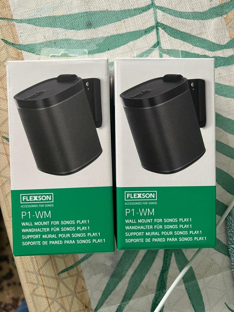 Flexson P1-WM muurbeugel voor Sonos Play:1 (2 stuks), Ophalen of Verzenden