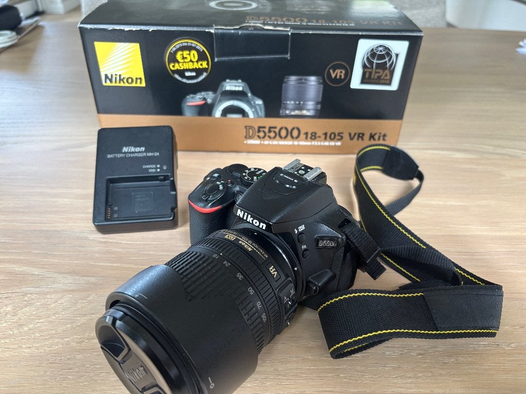 Nikon D5500 18-105 VR kit, Audio, Tv en Foto, Fotocamera's Digitaal, Gebruikt, Spiegelreflex, Verzenden, Nikon