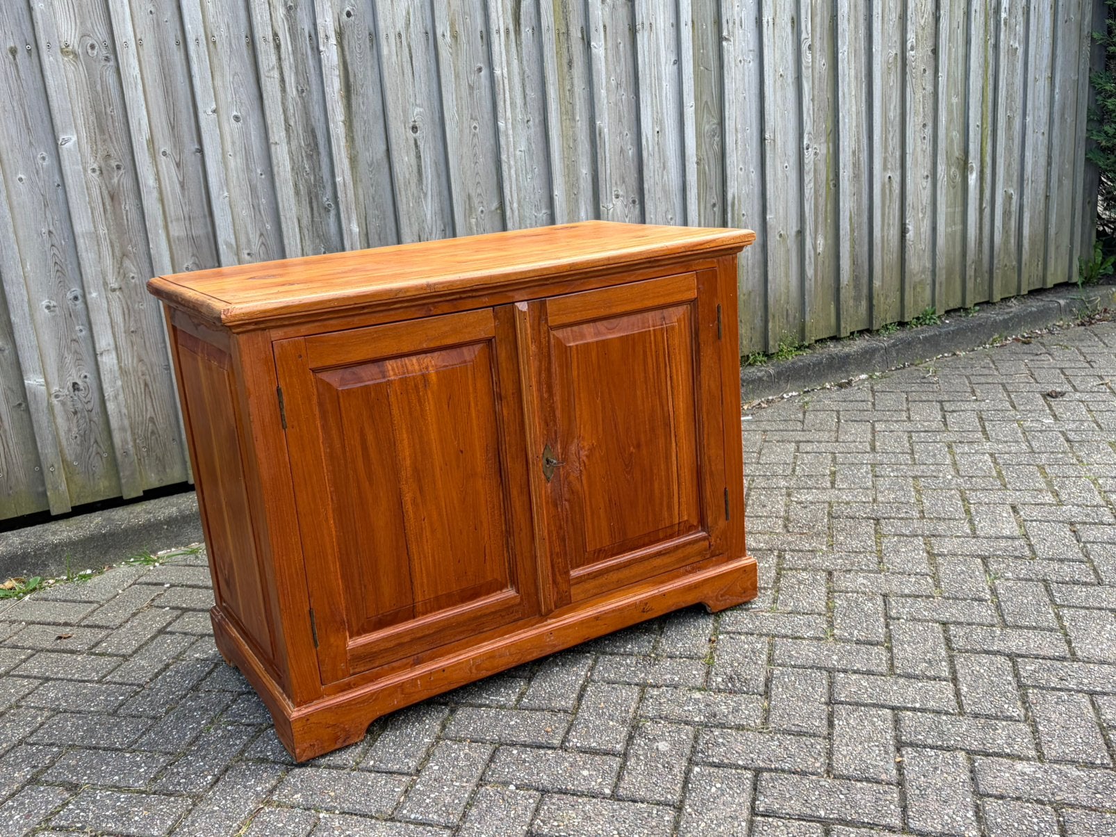 Tv meubel/dressoir/tv kast teak een handig formaat kastje, Ophalen of Verzenden, Zo goed als nieuw, 25 tot 50 cm, Minder dan 100 cm
