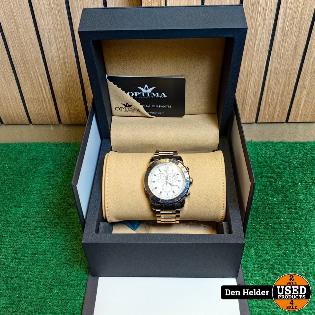 Optima Swiss Chronograph OSC321 Horloge - In Nette Staat