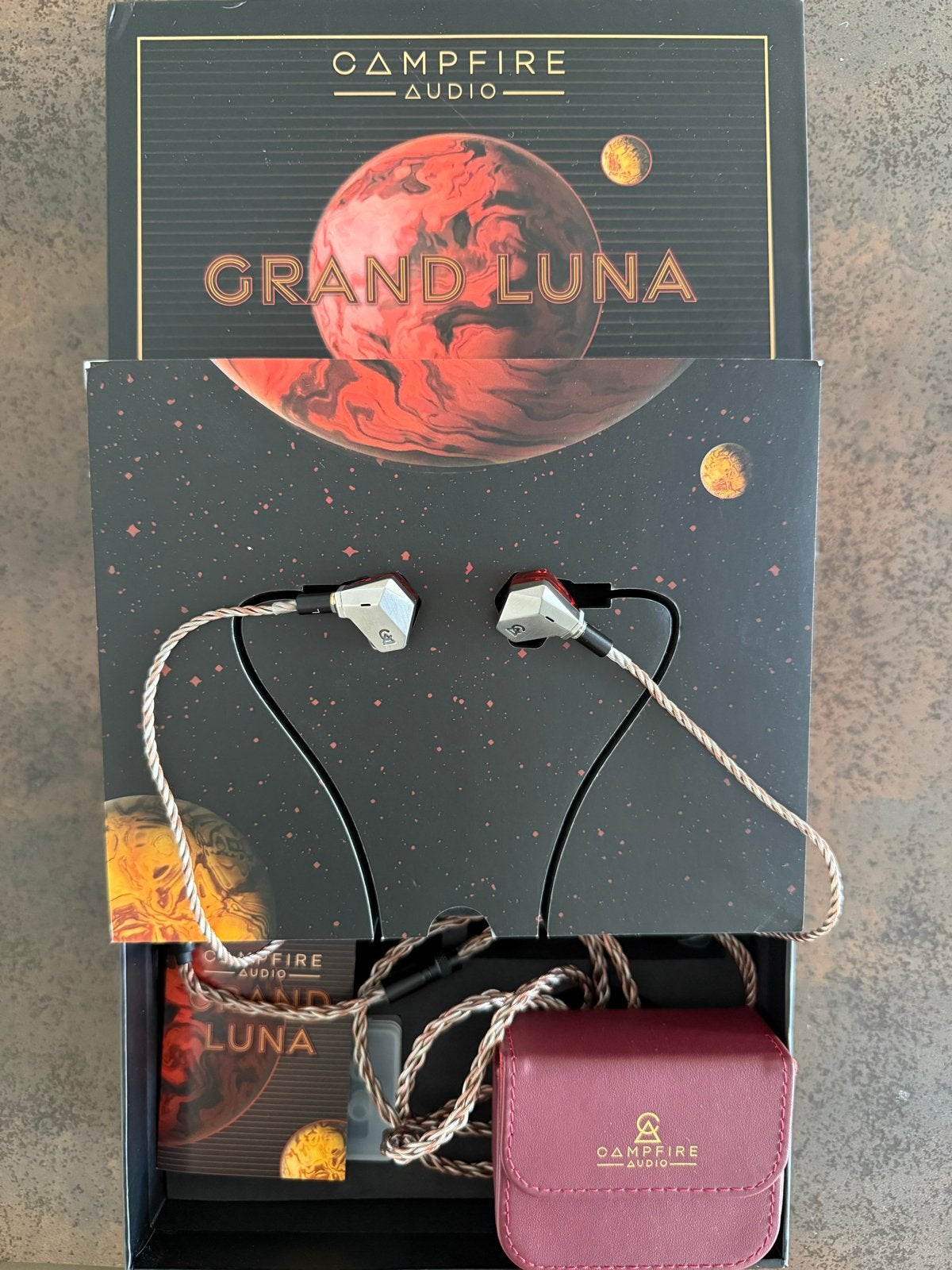 Campfire Audio Grand Luna In-Ear Monitors, Ophalen of Verzenden, Zo goed als nieuw, Op oor (supra aural), Overige merken