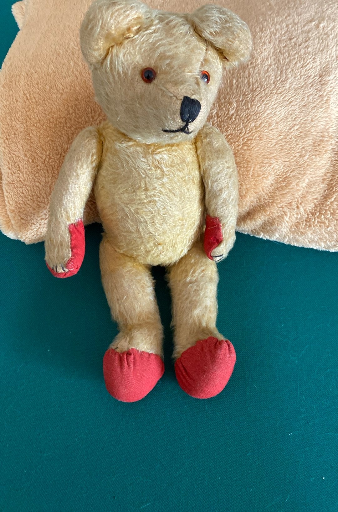 Oude teddybeer, Verzamelen, Ophalen of Verzenden, Gebruikt, Stoffen beer, Overige merken