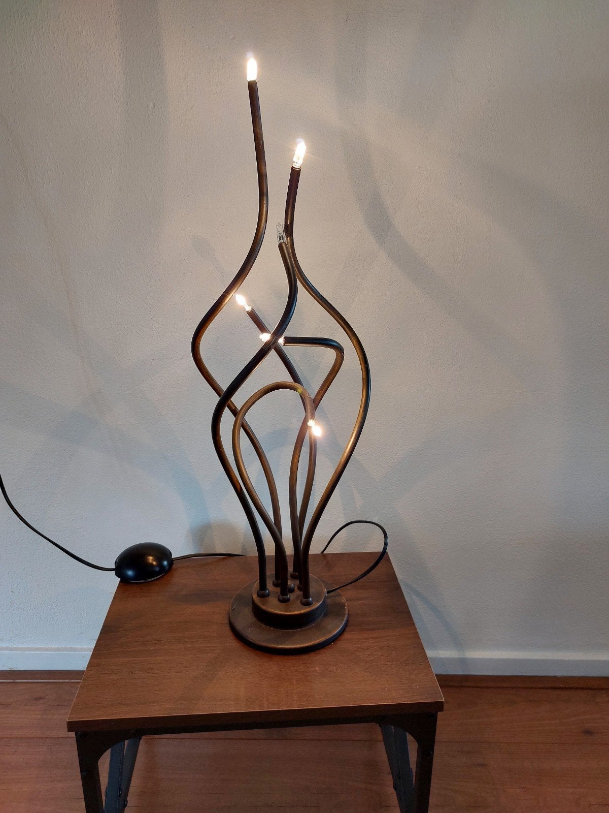 Prachtige lamp metaal, Ophalen of Verzenden, Metaal, Minder dan 100 cm