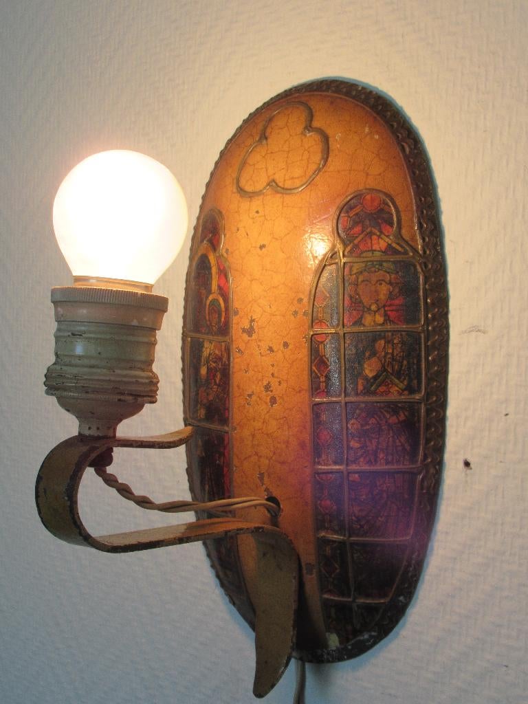 antiek wandlampje, Ophalen