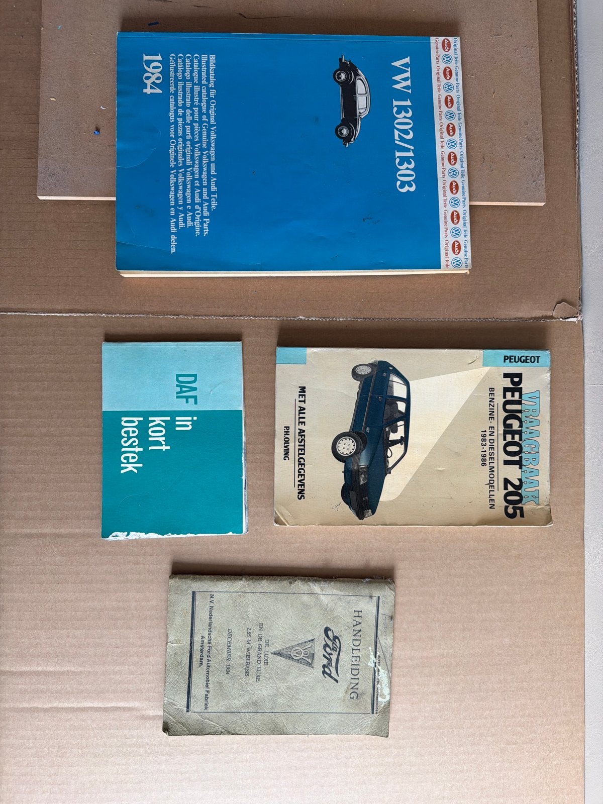 Diverse auto boekjes: VW, Peugeot, DAF, Ford handleidingen, Ophalen, Gelezen, Volkswagen