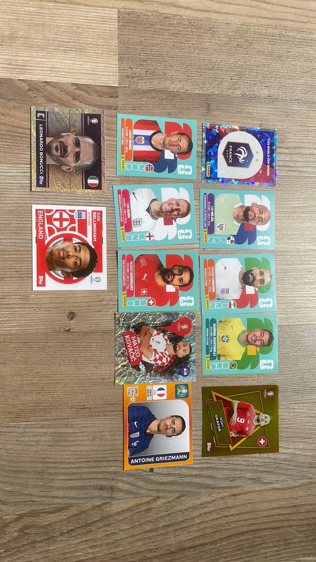 Panini stickers verschillende jaren, Ophalen of Verzenden, Zo goed als nieuw, Meerdere stickers