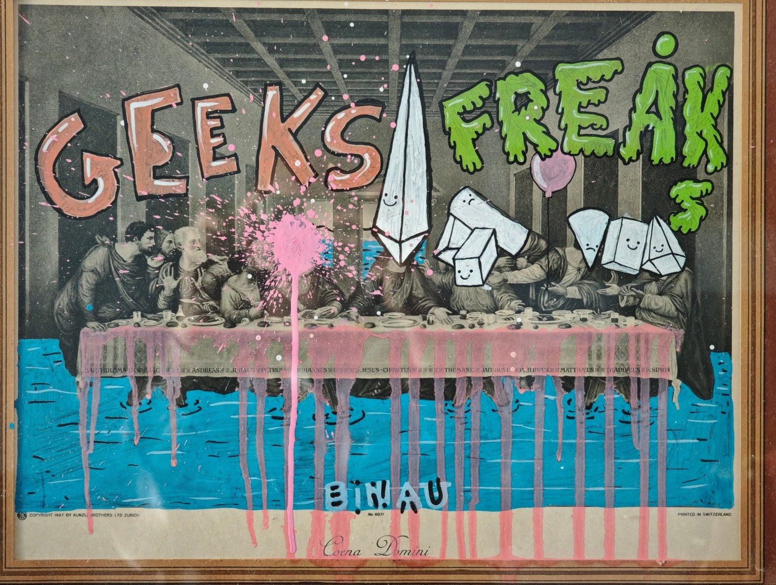 Trash pop Schilderij van Binau, Antiek en Kunst, Kunst | Schilderijen | Modern, Ophalen