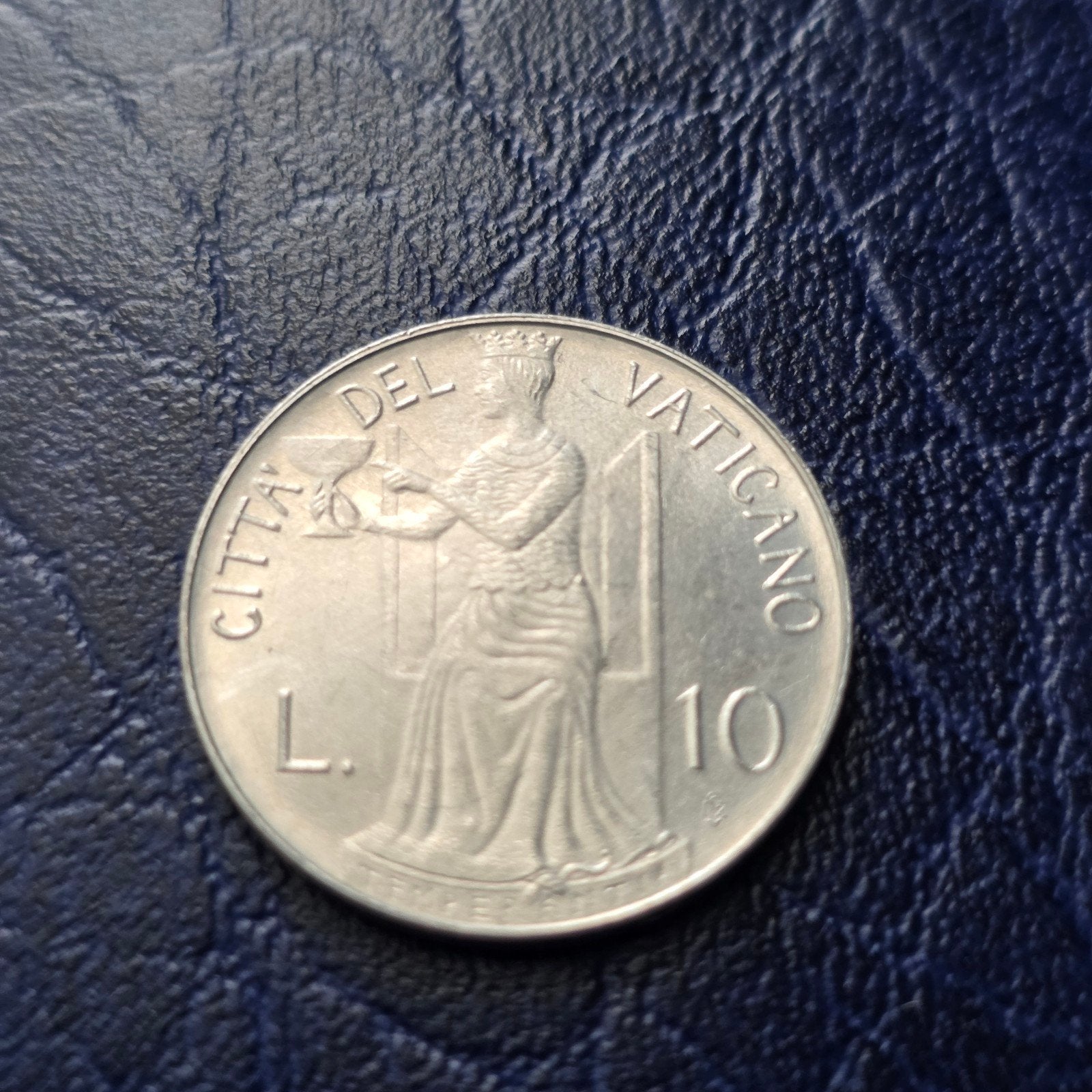 10 lire Vaticaan 1979 - Paus Johannes Paulus II, Ophalen of Verzenden, Italië, Losse munt