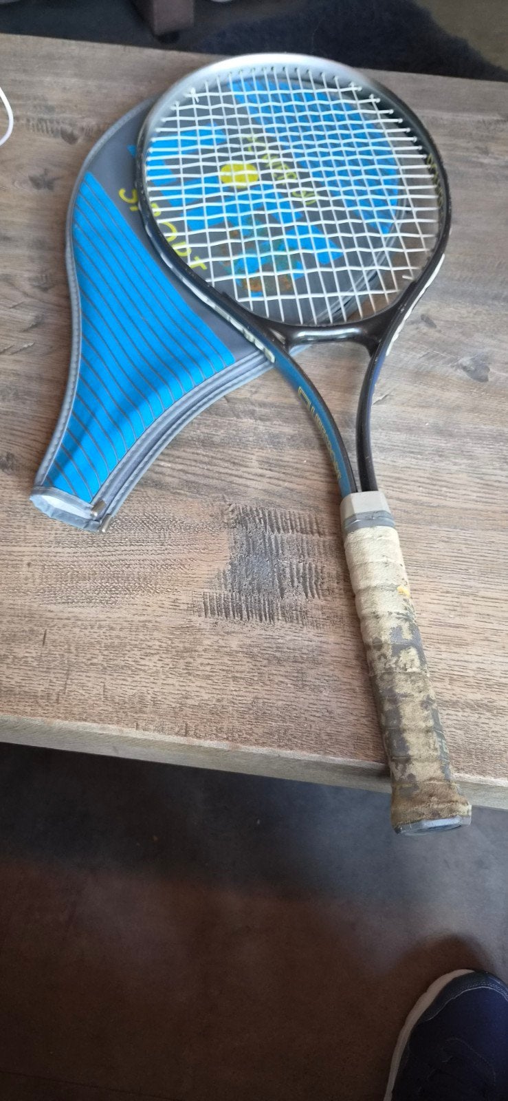 Dunlop tennisracket met hoes, Sport en Fitness, Ophalen, Gebruikt, Racket, L3
