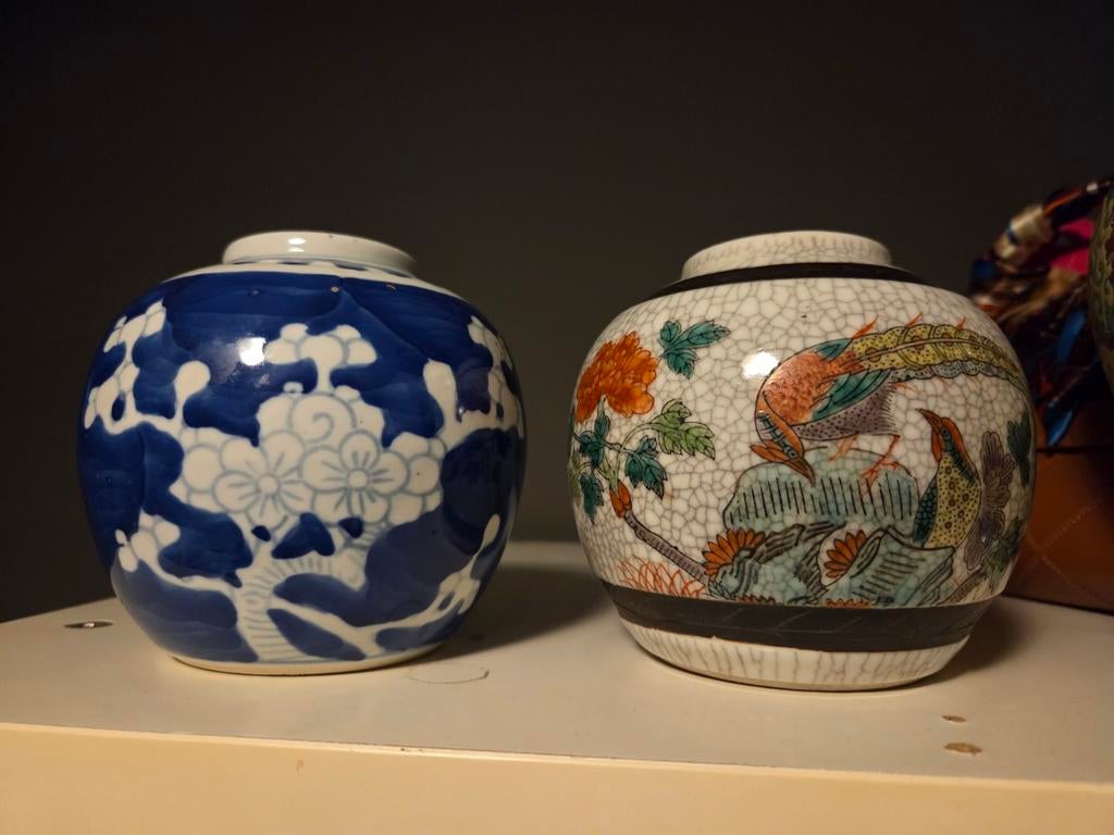 Chinese gemberpotten in goede staat !, Ophalen of Verzenden