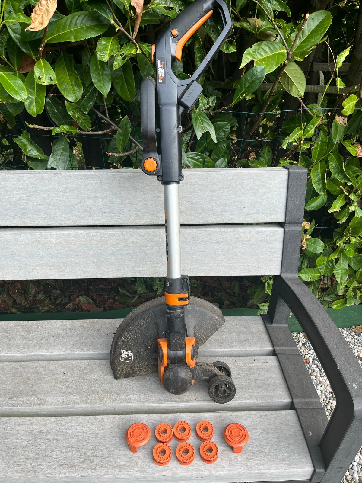 Worx grastrimmer/edger - Zonder accu's, Ophalen, Gebruikt, Accu