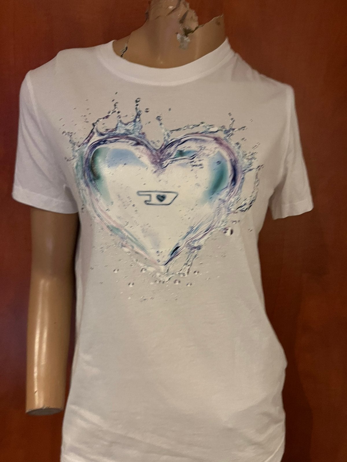 DIESEL shirt maat m origineel zgan, Maat 38/40 (M), G, Wit, G