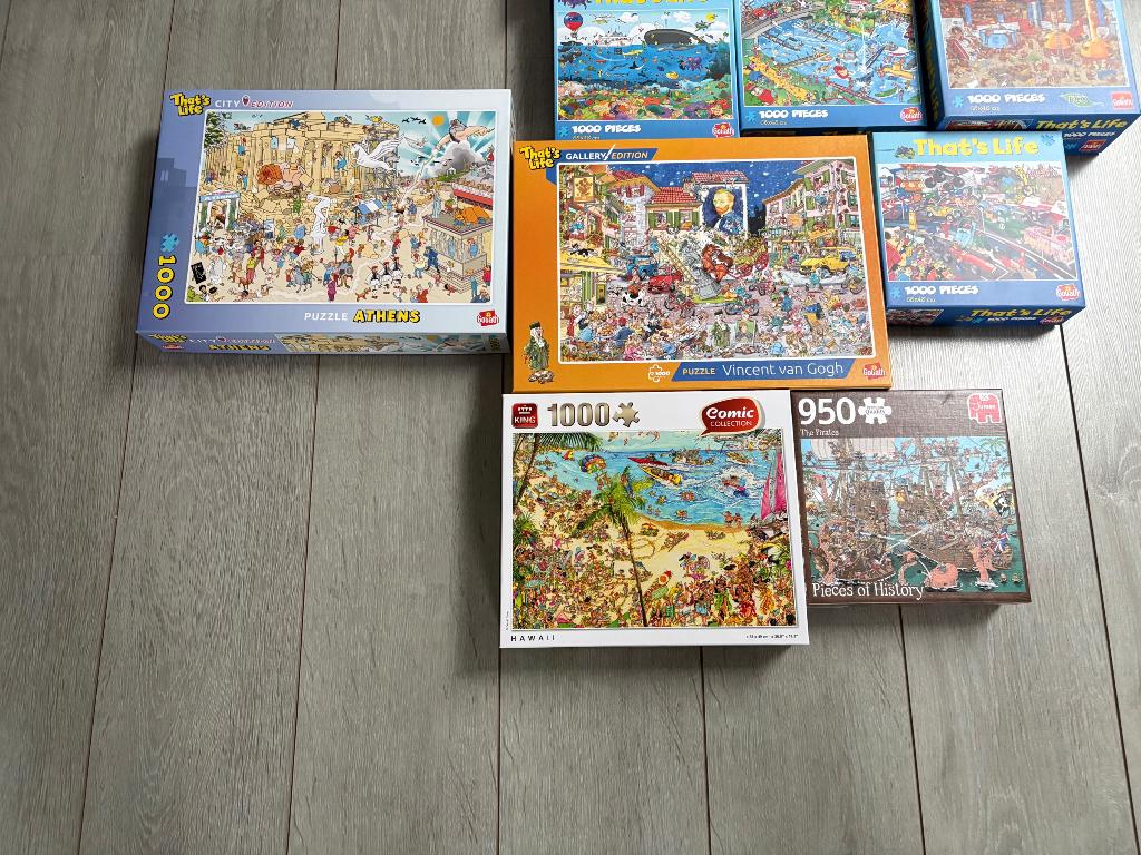 Diverse puzzels, Ophalen, 500 t/m 1500 stukjes, Zo goed als nieuw, Legpuzzel