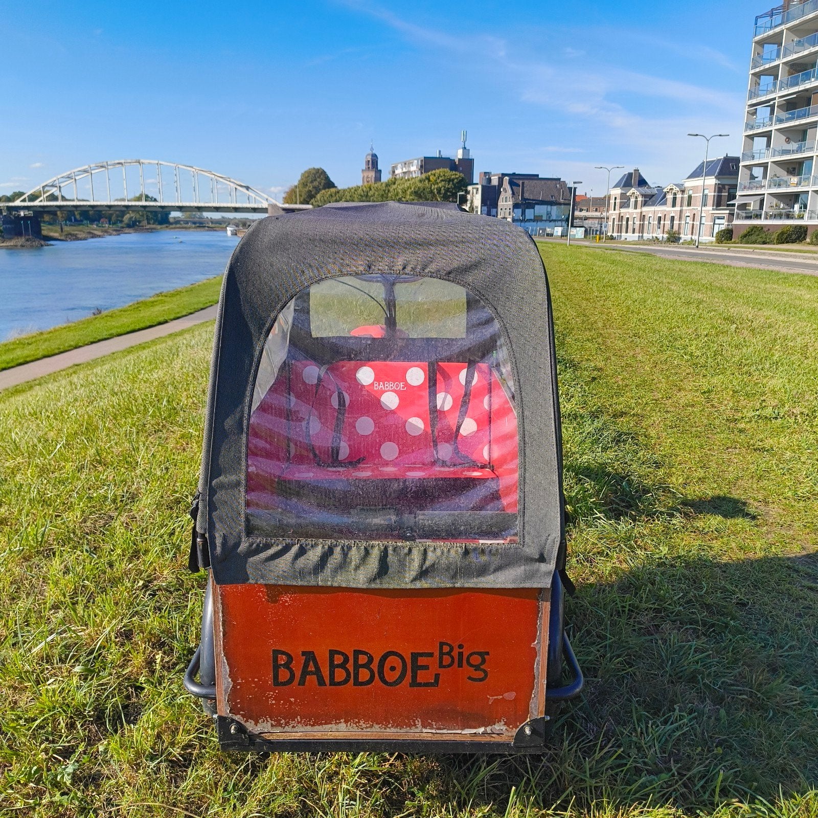 Babboe bakfiets - Goedgekeurd, Fietsen en Brommers, Overige merken, 4 kinderen of meer, Gebruikt, Huif