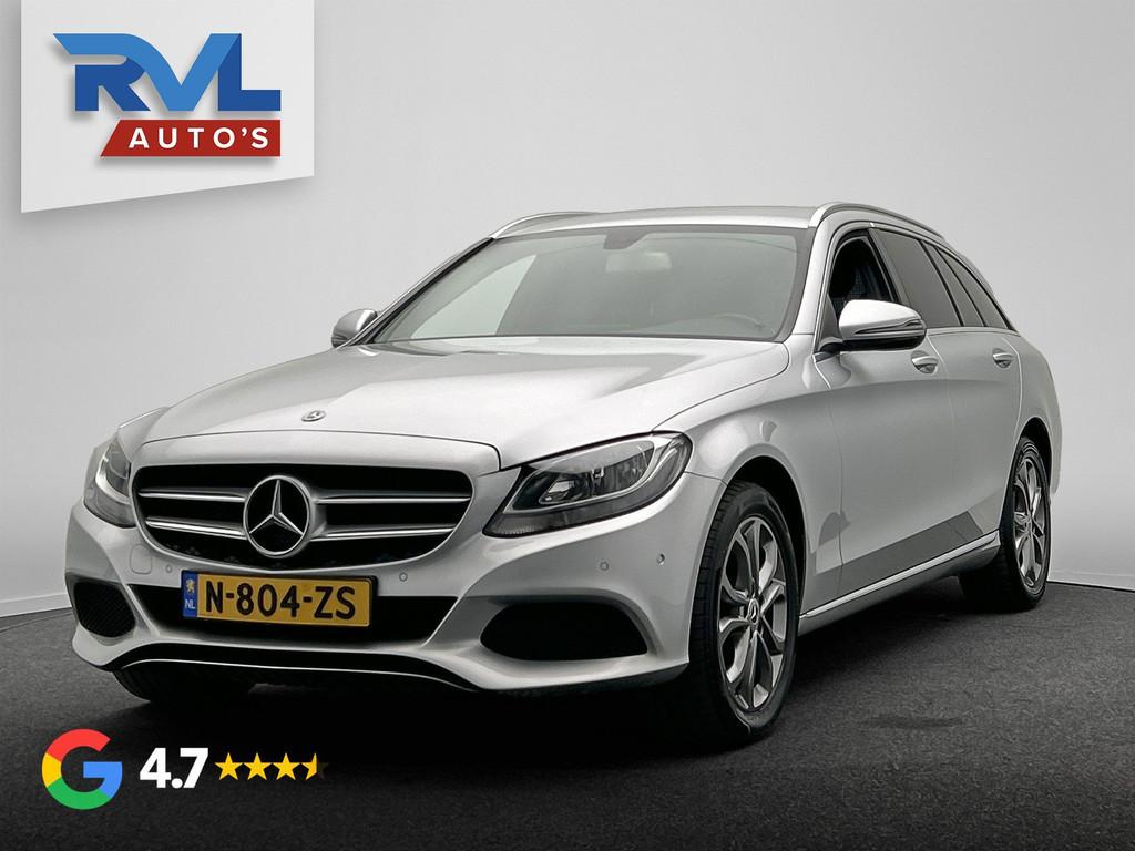 Mercedes-Benz C-klasse Estate 200 Premium | Trekhaak | Stoel, Automaat, Achterwielaandrijving, 4 cilinders, Leder en Stof