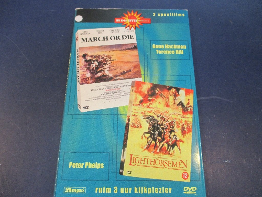 March or Die / Lighthorsemen (2 leuke actiefilms op 1 dvd), Vanaf 12 jaar, Ophalen of Verzenden, Gebruikt