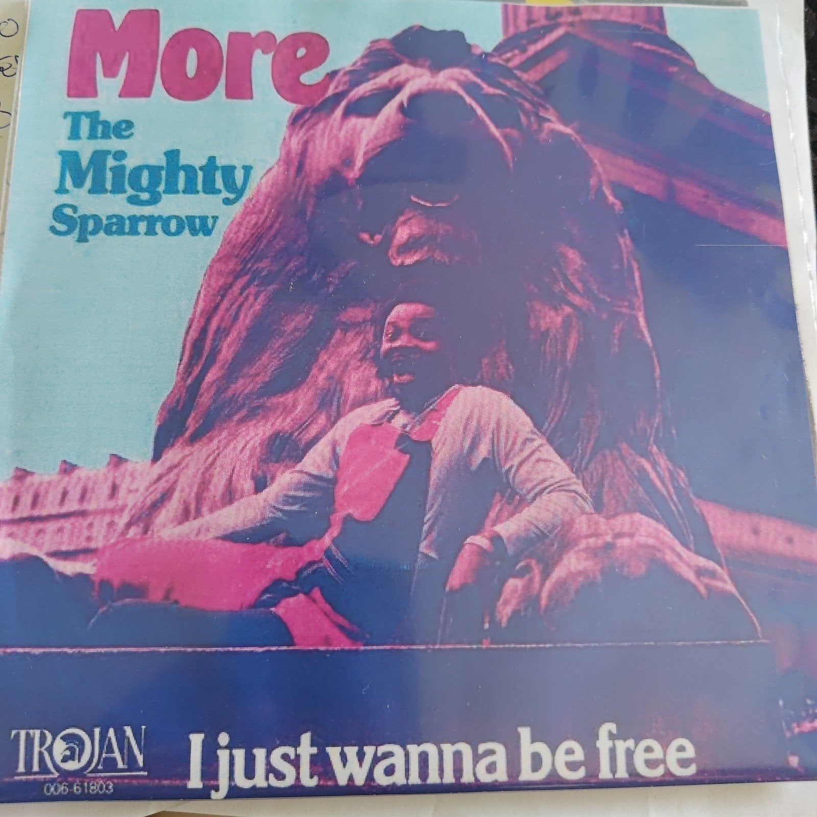 The Mighty Sparrow More (I Just Wanna Be Free) vinyl singl, Gebruikt, 7 inch, Ophalen of Verzenden, Reggae en Ska
