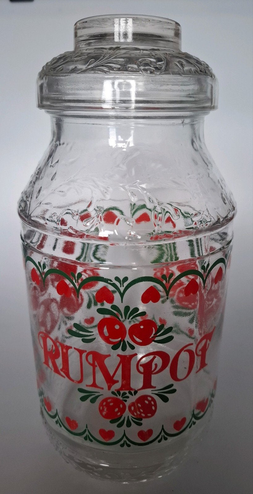Vintage Rumpot Glazen Pot met Deksel - Decoratief, Ophalen of Verzenden