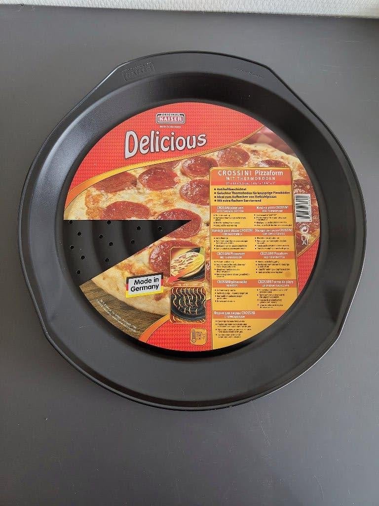 Crossine pizza plaat met thermobodem, Ophalen, Overige typen, Nieuw, Zwart
