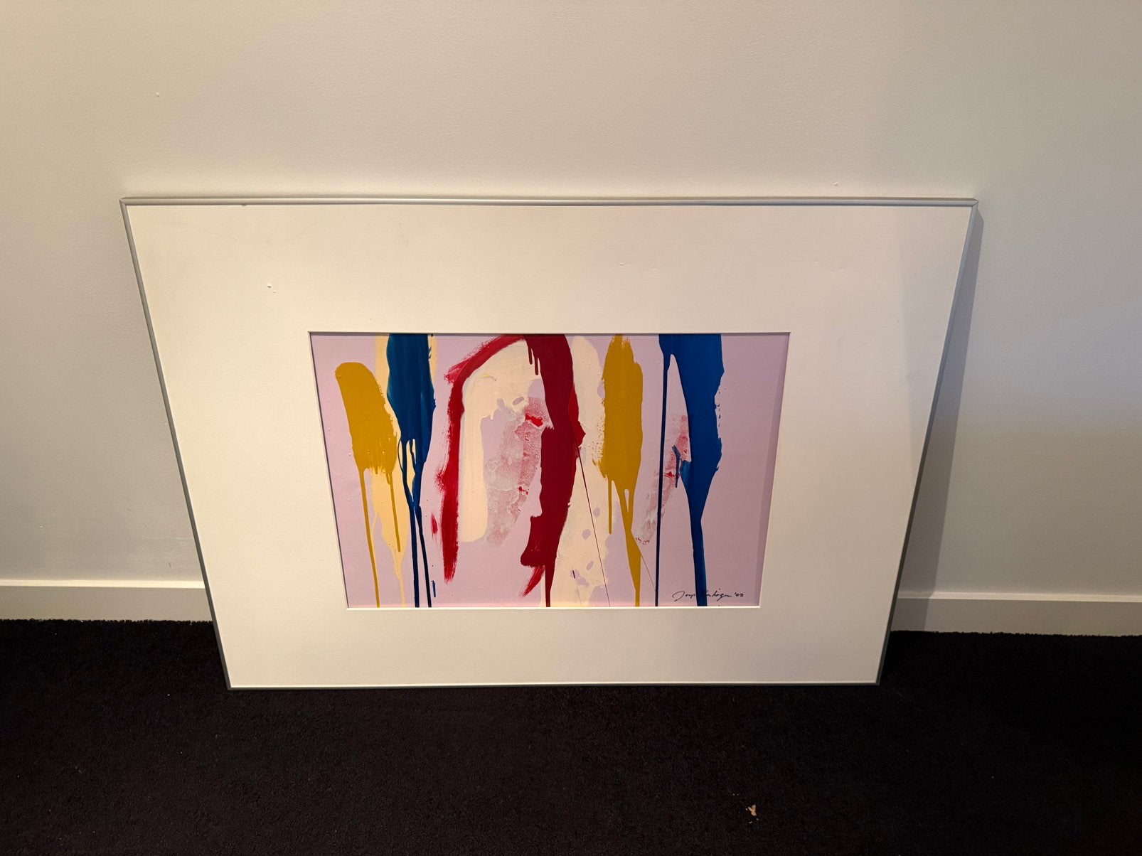 Schilderij 110x80 Joop Verhagen, Antiek en Kunst, Kunst | Schilderijen | Abstract, Ophalen