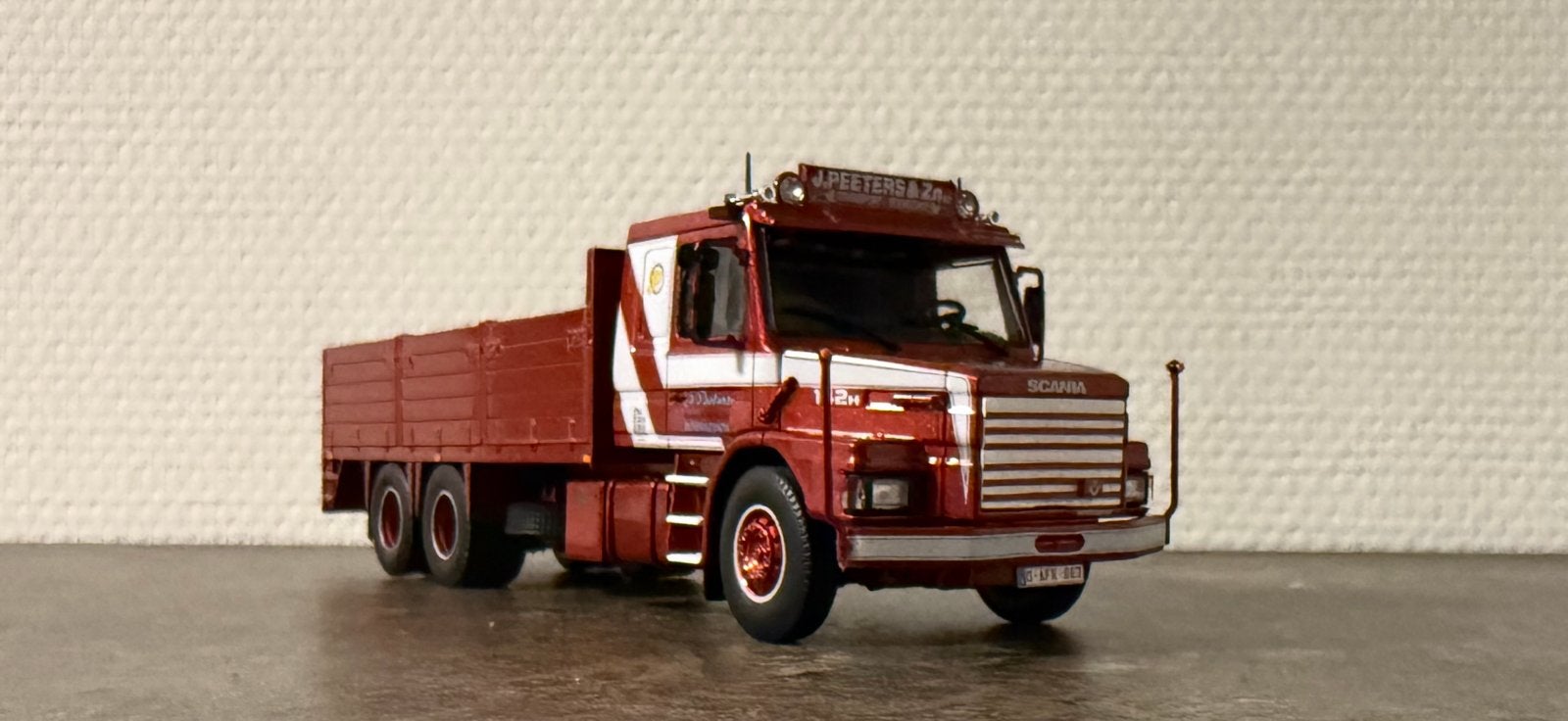 Tekno Scania 142 Torpedo motorwagen PEETERS, Hobby en Vrije tijd, Modelauto's | 1:50, Ophalen of Verzenden, Zo goed als nieuw