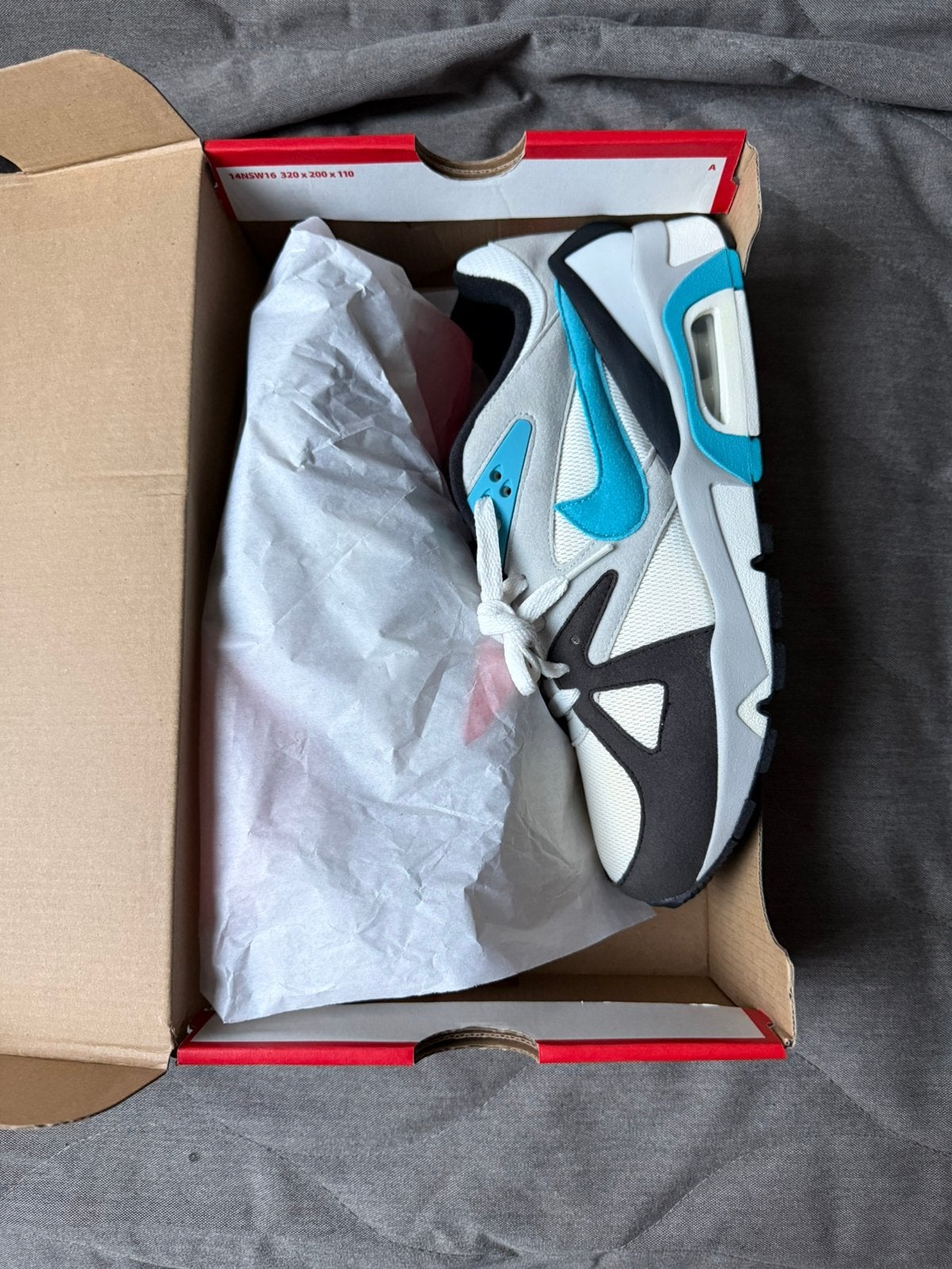 Nike Air Structure OG White Neo Teal 41, Kleding | Heren, Schoenen, Wit, Nieuw, Ophalen of Verzenden, Sneakers of Gympen