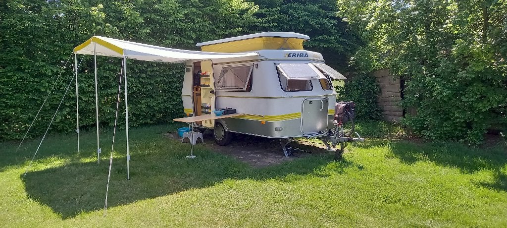 Eriba Touring Puck L, Caravans en Kamperen, Standaardzit, Particulier, Luifel, 500 - 750 kg