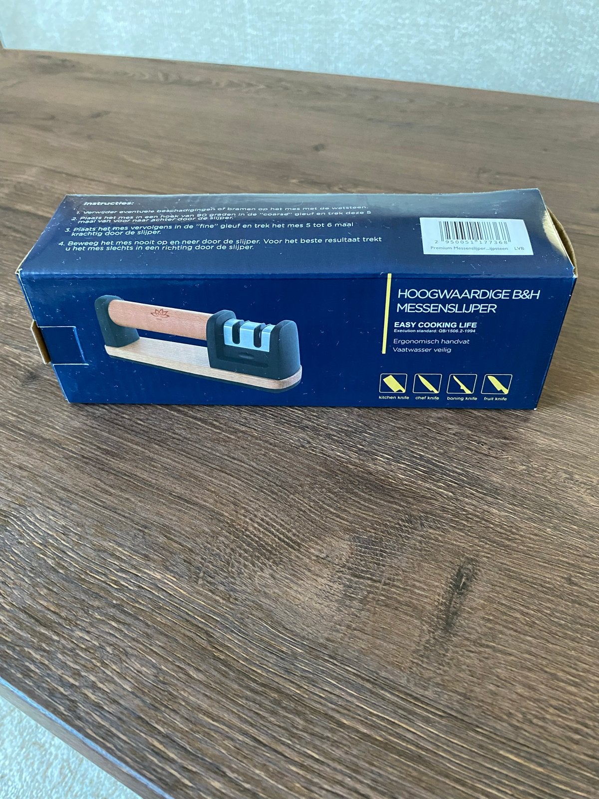 B&H Hoogwaardige Messenslijper - Nieuw in Doos, Ophalen, Overige typen, Hout, Nieuw