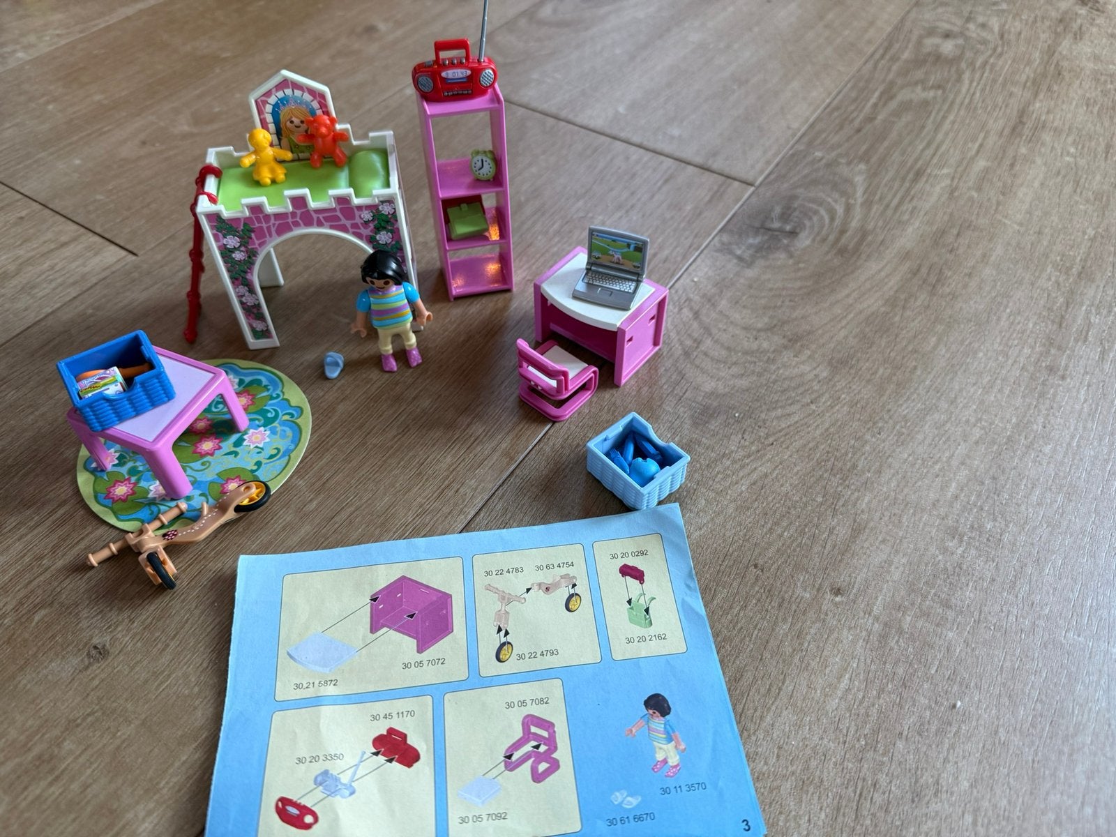 Playmobil inrichting prinsessen kamer 9270, Ophalen of Verzenden, Zo goed als nieuw