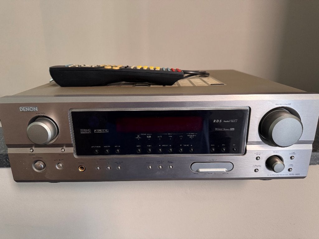 Denon AVR-1905 AV Surround Receiver met afstandsbediening, Ophalen, Gebruikt, Denon, 120 watt of meer