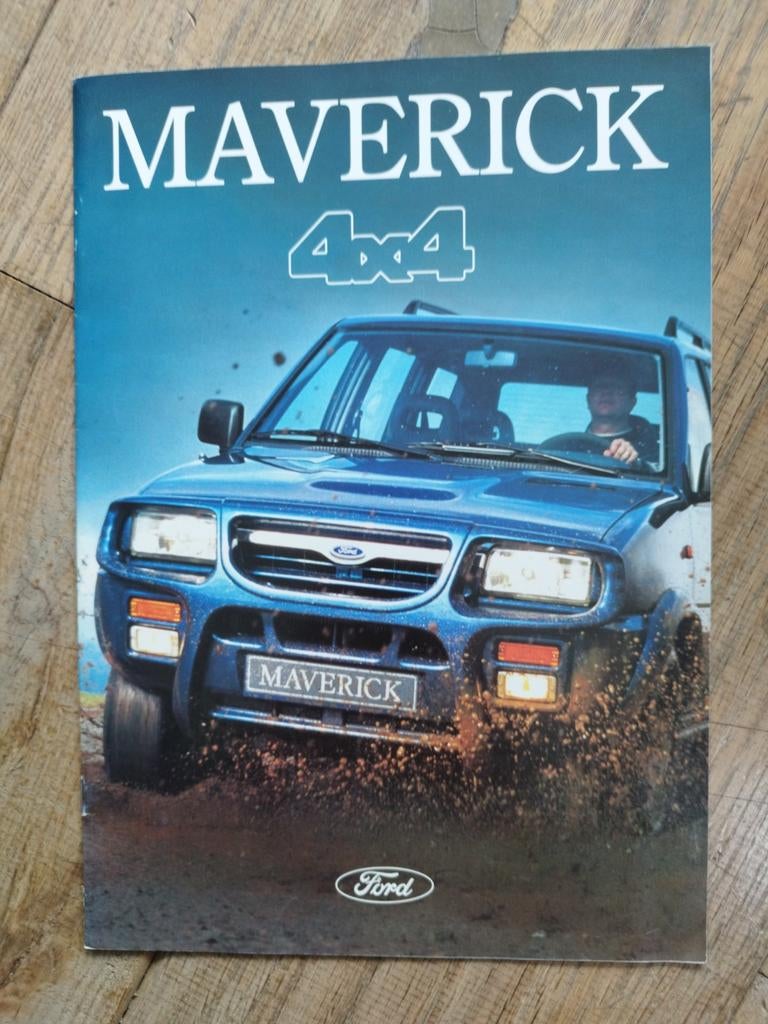 Ford Maverick 4x4 folder uit 1995, Ford, Ophalen of Verzenden, Zo goed als nieuw, Ford