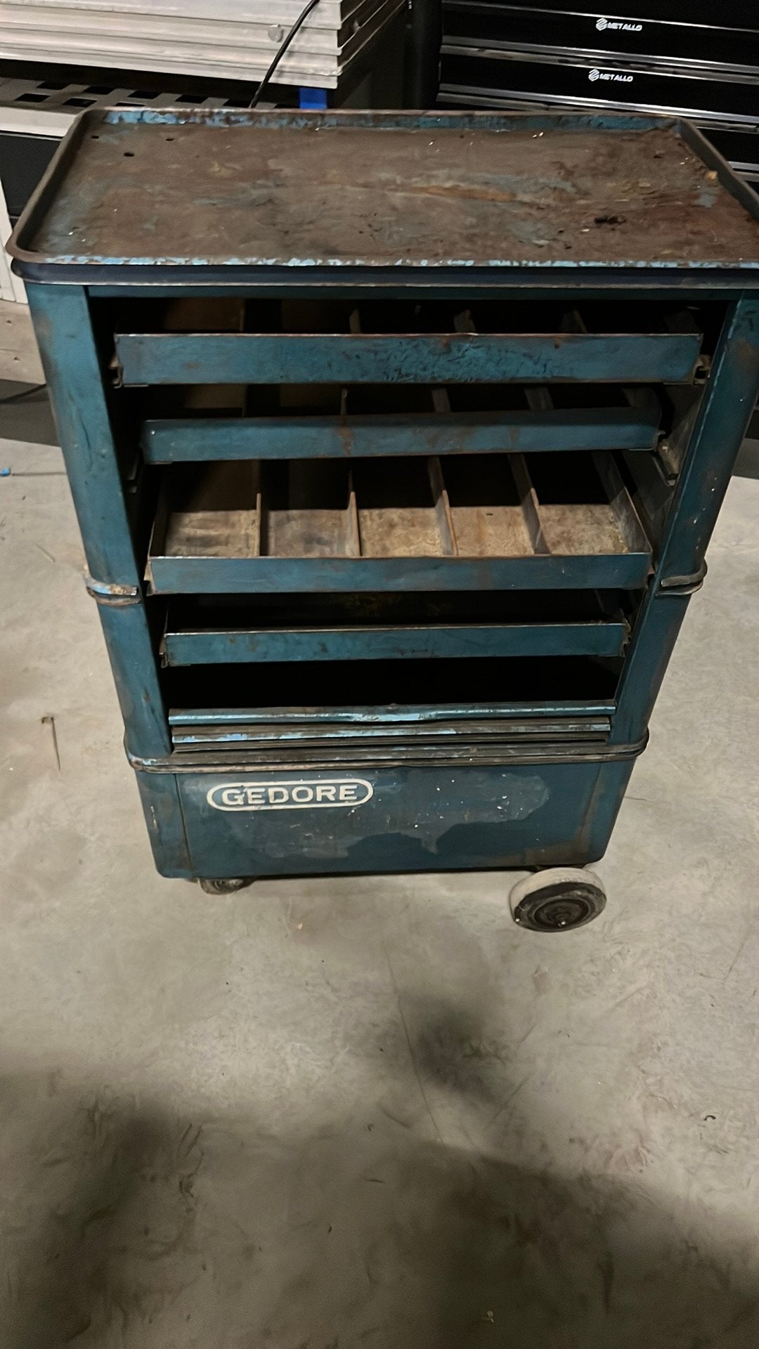 Gedore gereedschaps wagen, Ophalen, Gebruikt