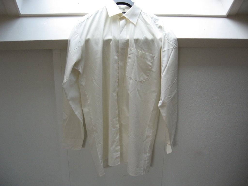3 Zgan overhemden maat 41 lengte maten samen €15.00 Ledub., Ophalen of Verzenden, Zo goed als nieuw, Beige, Overhemd