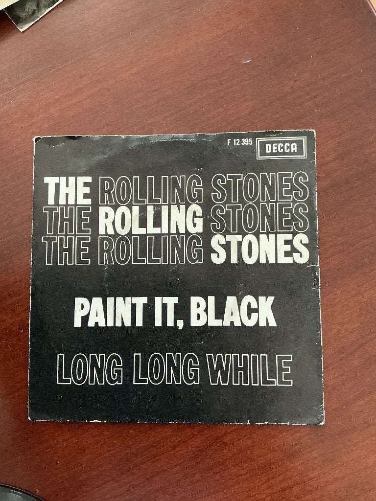 Single Rolling Stones- Paint it black / long long while 1966, Cd's en Dvd's, Vinyl Singles, Ophalen of Verzenden, Gebruikt, Pop