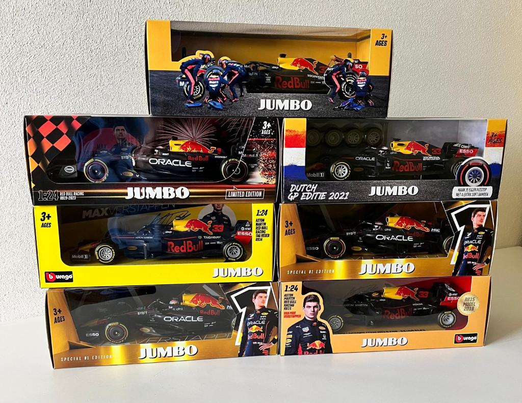 Max Verstappen Jumbo 7x, Hobby en Vrije tijd, Modelauto's | 1:24, Ophalen of Verzenden, Nieuw, Auto, Bburago