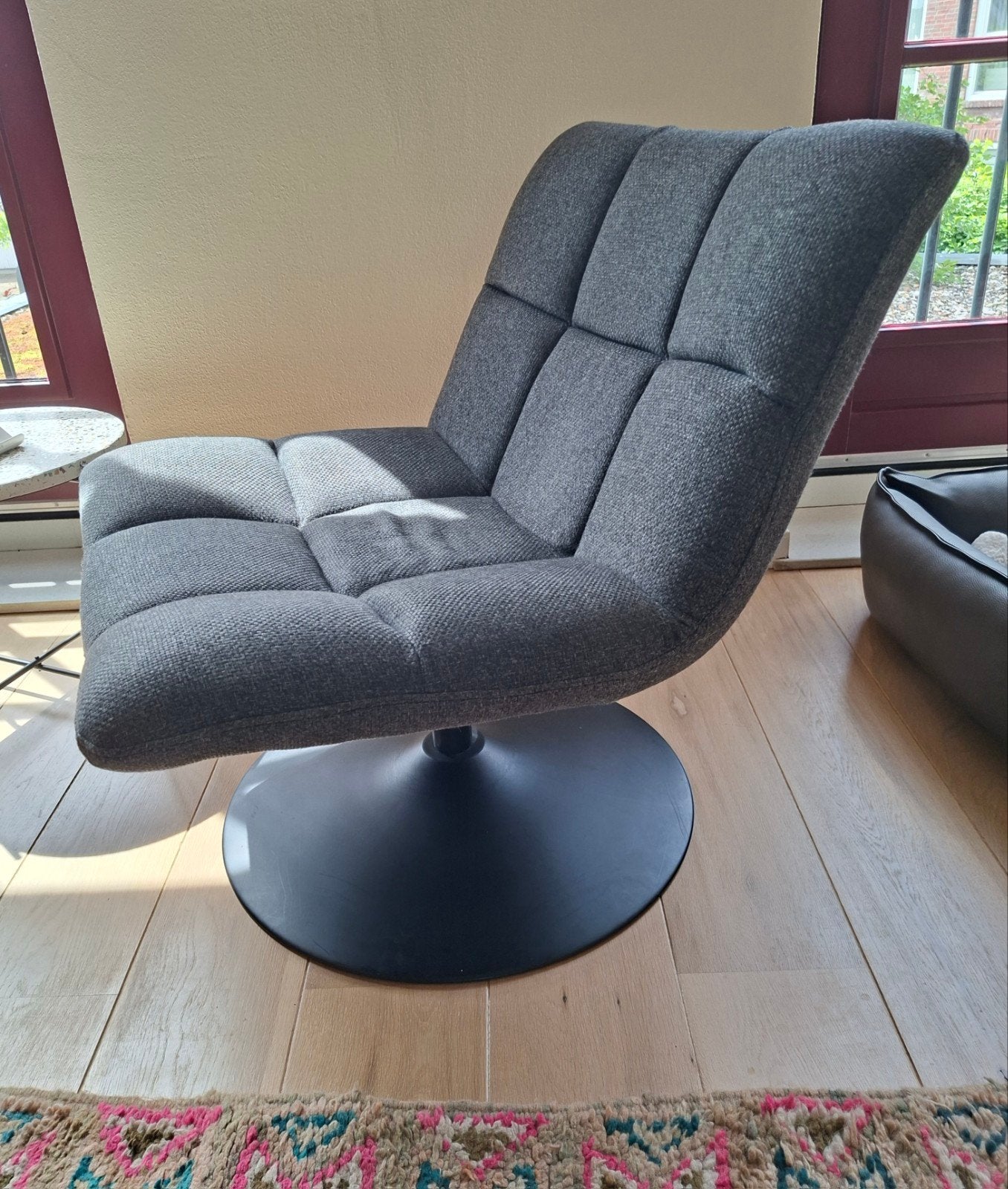 Dutchbone draaifautuil., Ophalen, Gebruikt, Stof, 50 tot 75 cm