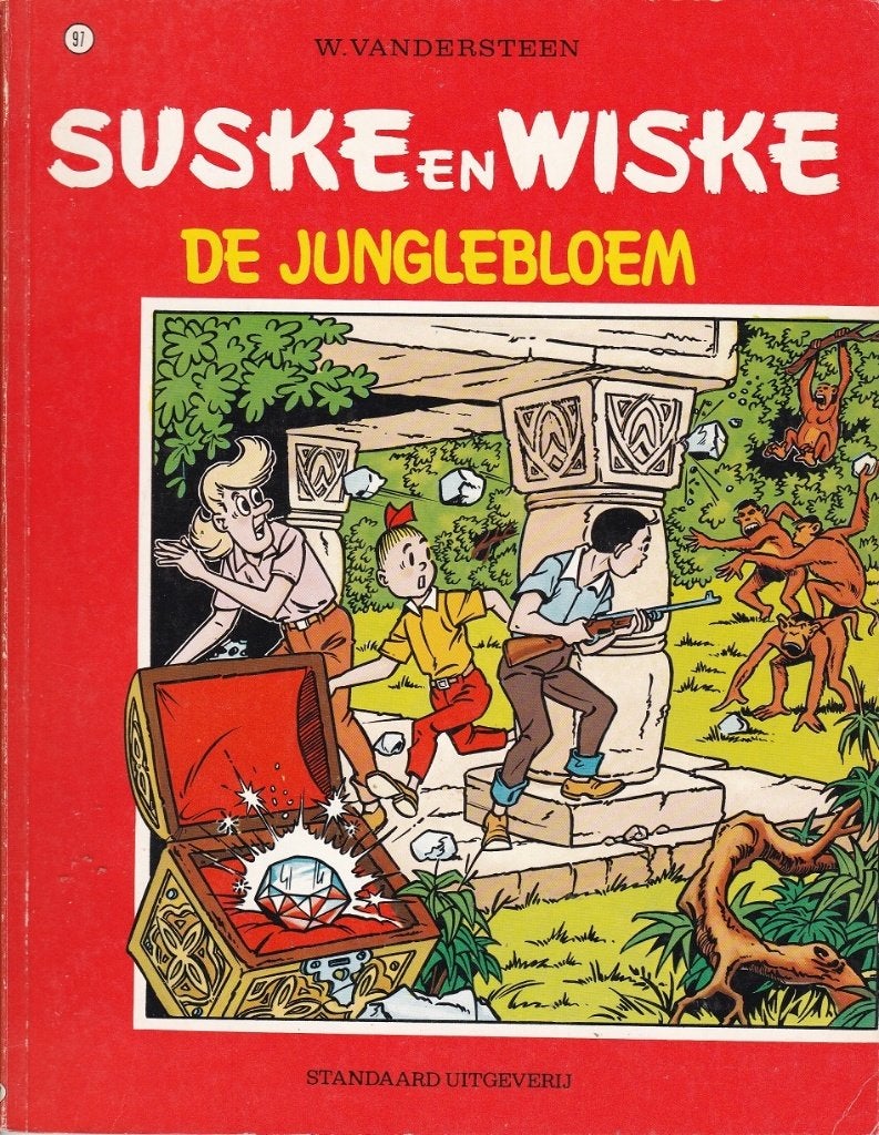 SUSKE EN WISKE – 97 DE JUNGLEBLOEM - Willy Vandersteen, Eén stripboek, Ophalen of Verzenden, Gelezen, Willy Vandersteen