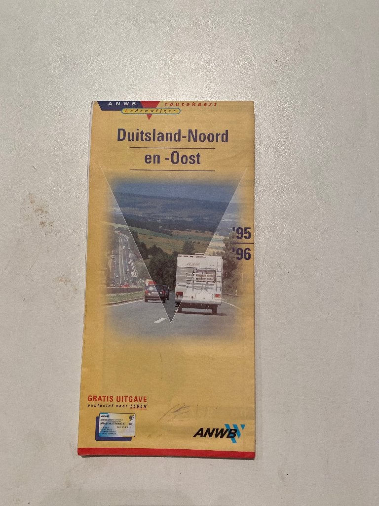 routekaart duitsland noord en oost, Boeken, Atlassen en Landkaarten, Nieuw, Ophalen of Verzenden, Landkaart, Duitsland