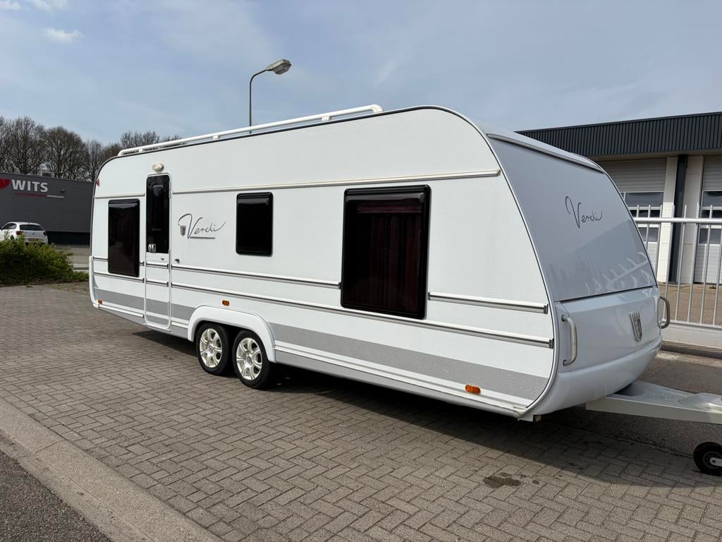 Tabbert verdi 655, Caravans en Kamperen, Caravans, Particulier, tot en met 6, Rondzit, Tabbert, Vast bed, 6 tot 7 meter, Airco