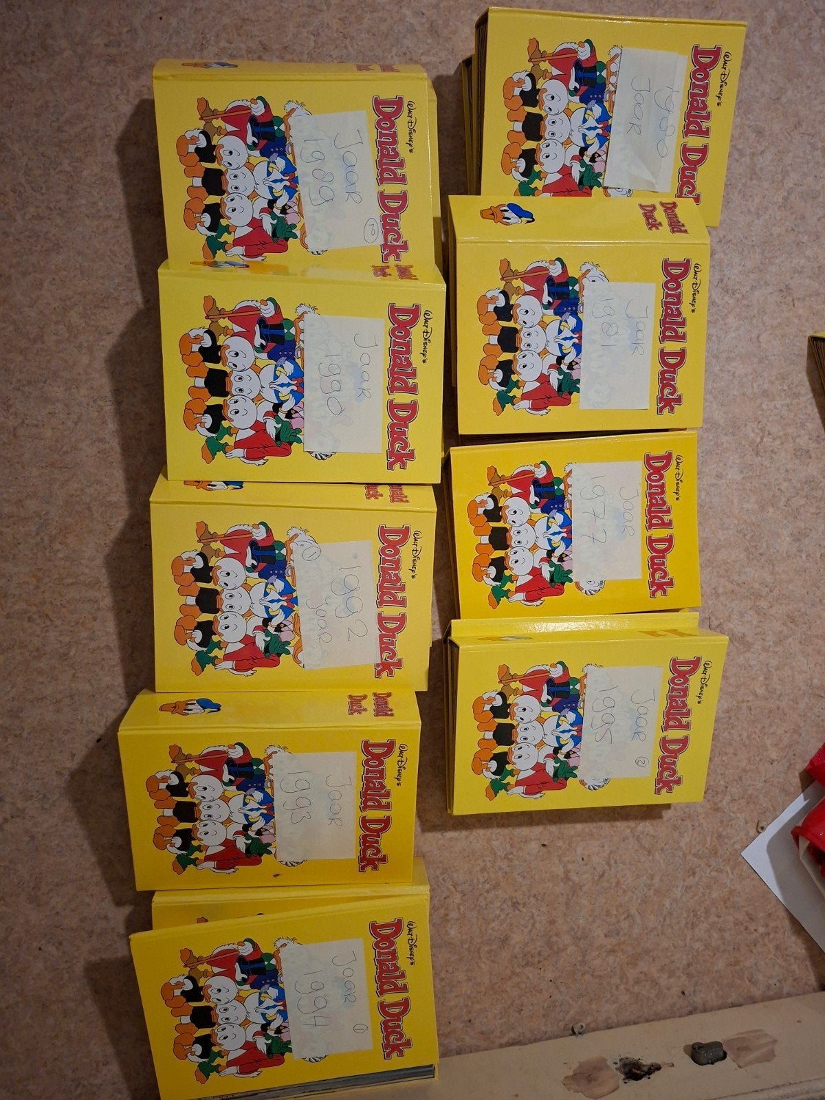Donald Duck Jaargangen 1977, 1980, 1981, 1989-1995, Boeken, Meerdere stripboeken, Ophalen of Verzenden, Gelezen