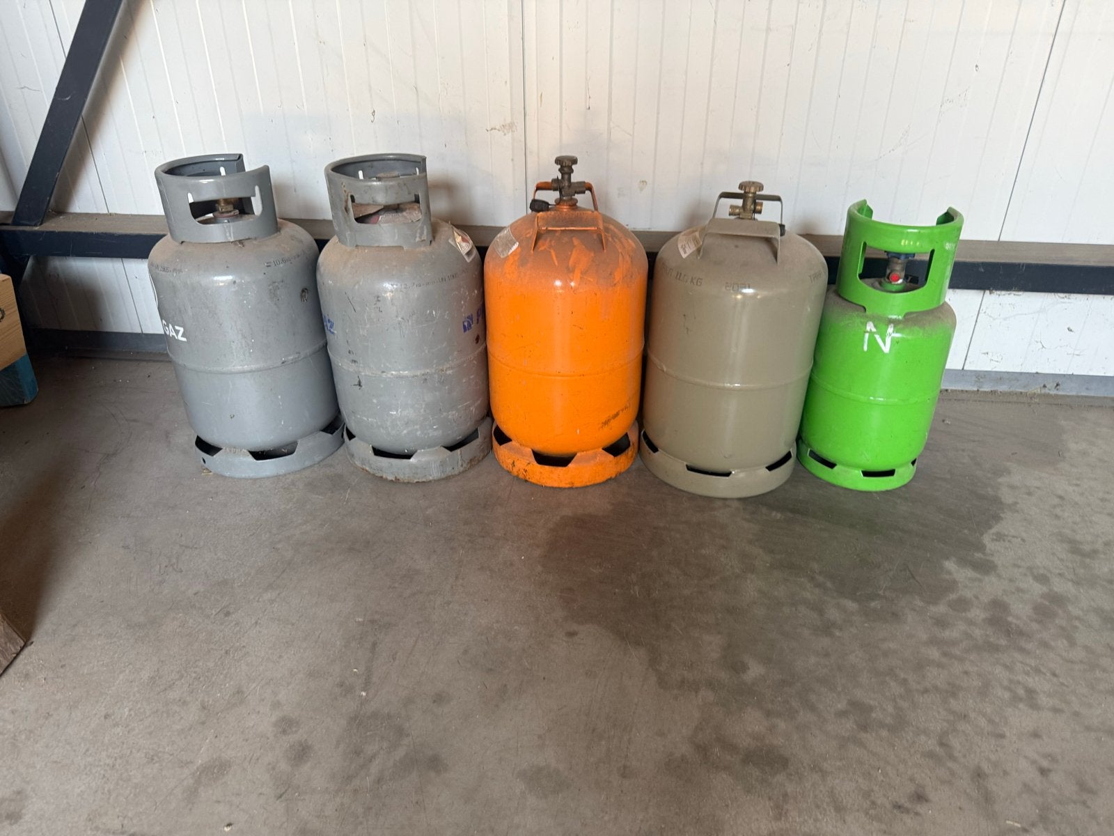 Diverse gasflessen te koop - Gebruikt, Ophalen, Gebruikt