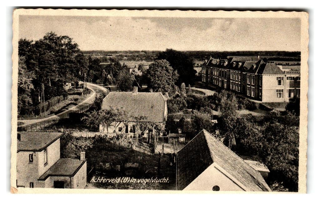 Achterveld, In Vogelvlucht, Verzamelen, Ansichtkaarten | Nederland, Gelopen, Utrecht, 1940 tot 1960, Verzenden
