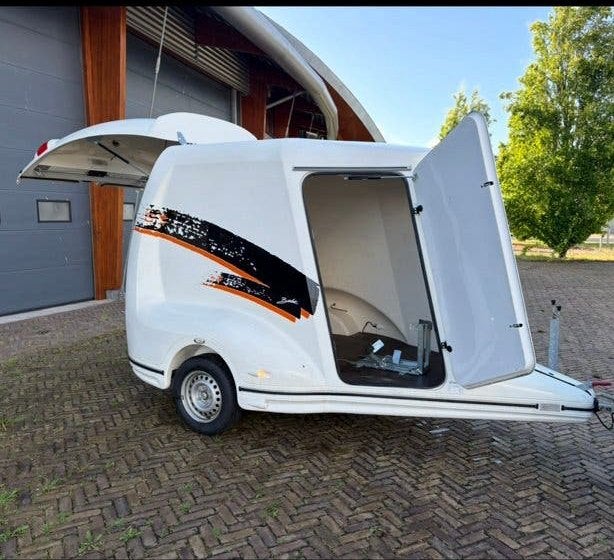 Polyster gesloten aanhanger UNIEK❗️, Auto diversen, Ophalen of Verzenden, Zo goed als nieuw